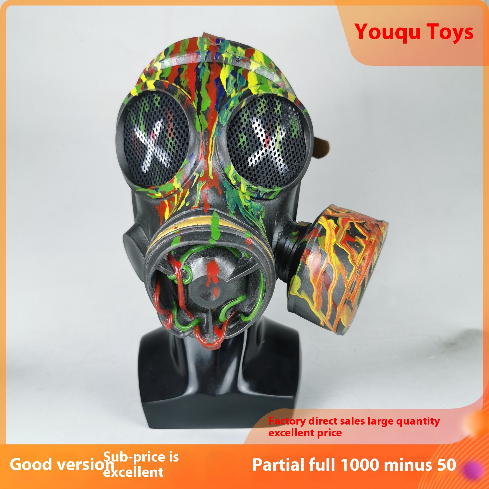 Halloween Decoration Props Retro Steampunk Style Gas Mask Camouflage Outdoor Decoration Props