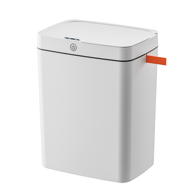 Touchless Smart Lid-opening Trash Bin,Automatic Packaging Smart Trash Bin,Bathroom Gap-fitted Trash Storage Bin