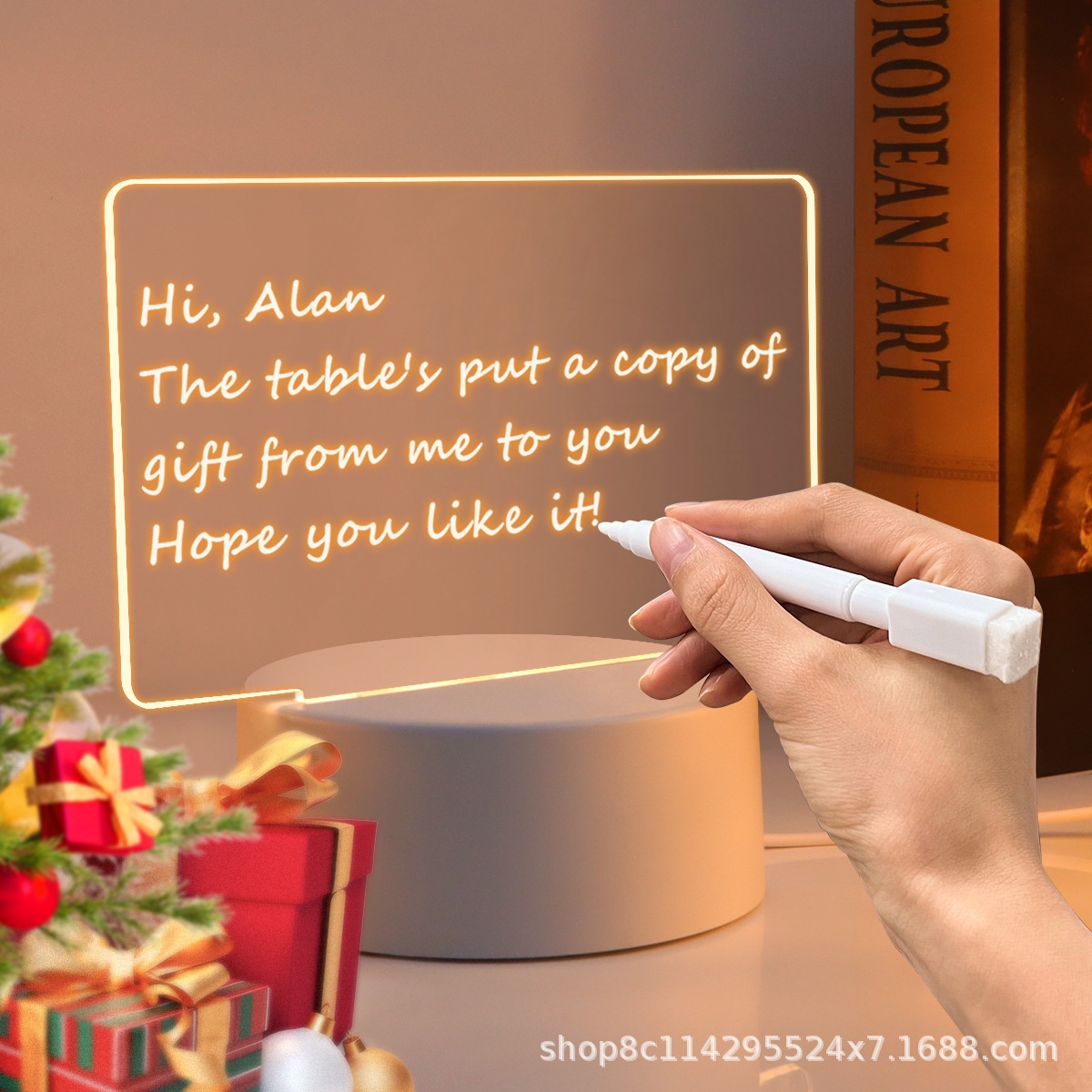 LEDMessage Board-Creative USB-Powered Bedside Lamp With Custom Engraved