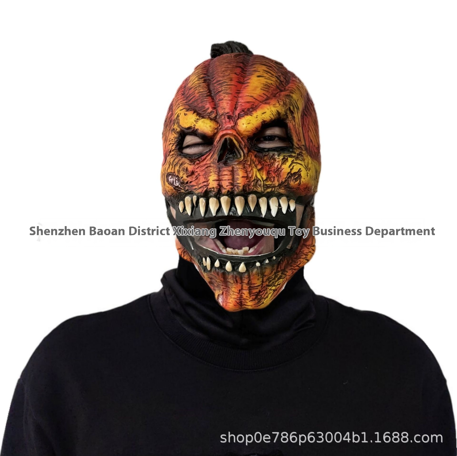 Pumpkin Latex Mask Special Halloween Horror Pumpkin Mask Horror Scary Dress Up