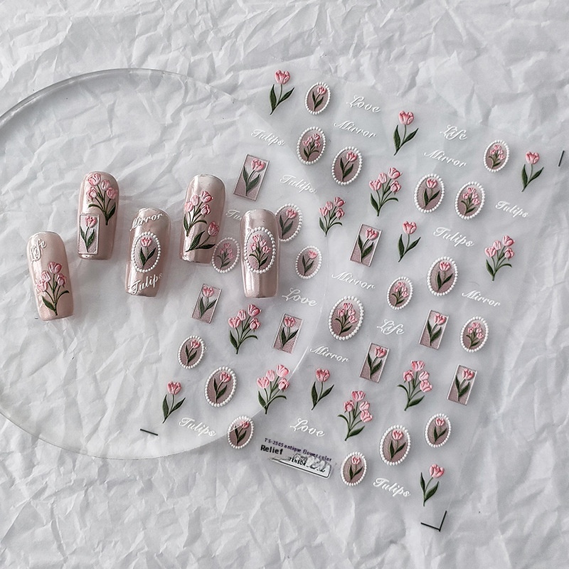 TENSORThree-dimensional Cartoon Thin And Tough Nail Stickers Adhesive Nail Stickers Accessories TS-2565 Ancient Fragrance Color