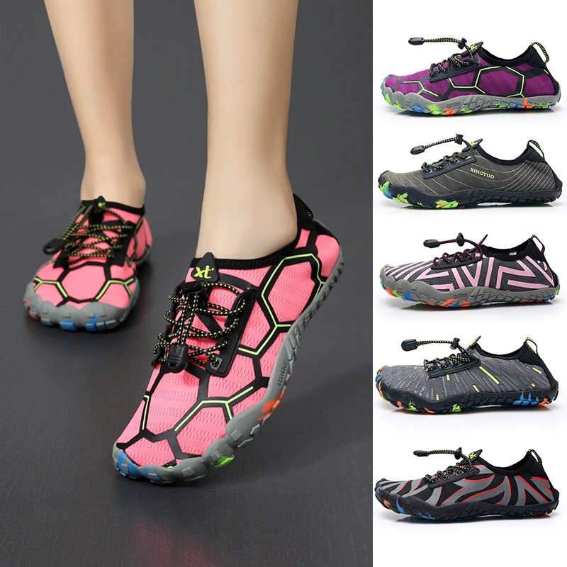 Outdoor Wading River Tracing Shoes Non-slip Quick-drying Breathable Five-finger Beach Shoes Swimming Diving Shoes
