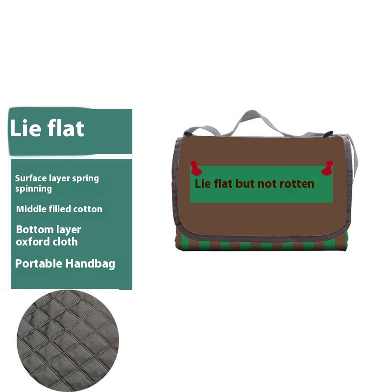 Ultrasonic Original Creative Canvas Picnic Mat Moisture-proof And Waterproof Mat Thickened Spring Outing Outdoor Portable Lying Flat