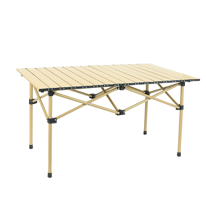 Outdoor Folding Table Camping Picnic Portable Egg Roll Table Alloy Iron Desktop Foldable Leisure Vehicle