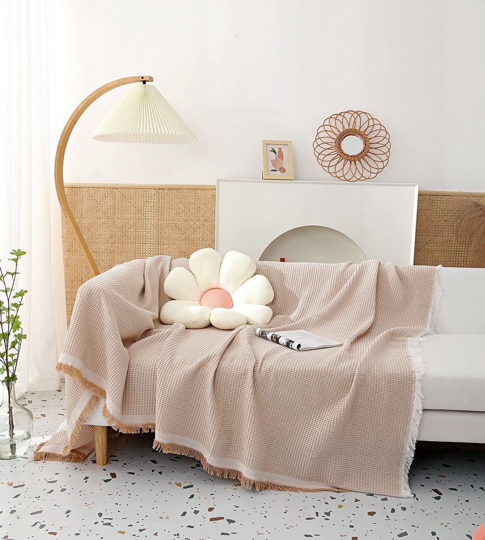 Solid Color Sofa Cover Sofa Blanket Sofa Towel Nordic Simple Sofa Cover Net Celebrity Leisure Blanket Picnic Blanket