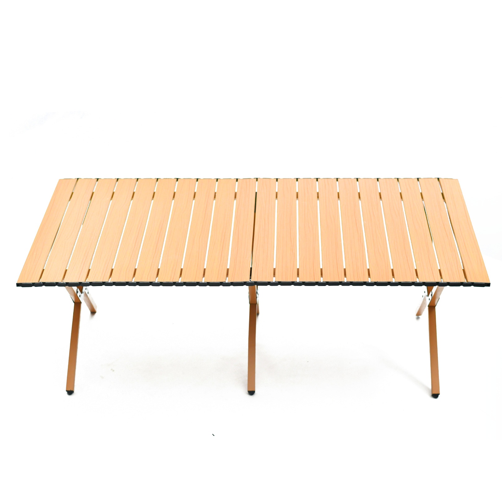 Carbon Steel Folding Table Beach Inflatable Brown Style Modern Simple Metal Dual-purpose Table Outdoor Egg Roll Table