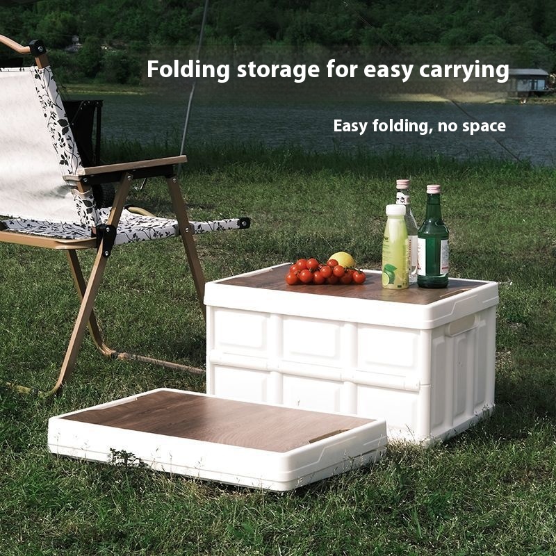 Camping Storage Box Trunk Storage Box Camping Picnic Camping Car Folding Outdoor Multi-function Storage Box