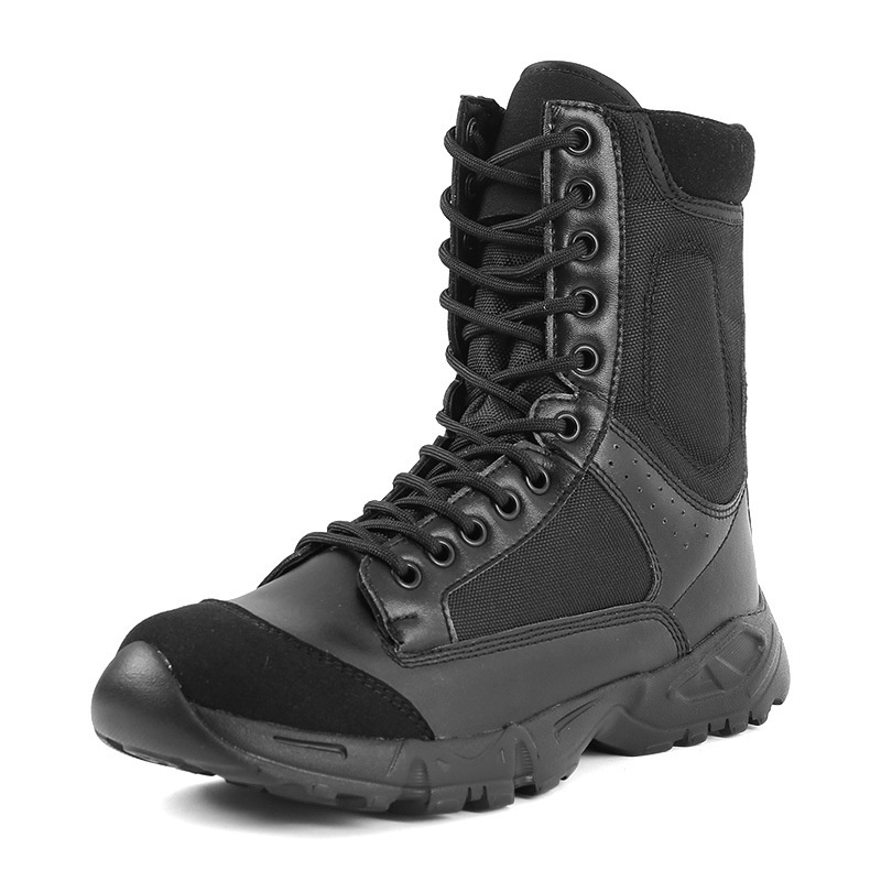 Combat Boots,Mountaineering Men's Tactical Boots,Black Training Shoes,Non-slip Breathable Airborne Boots,Mountaineering Boots,One Piece Dery