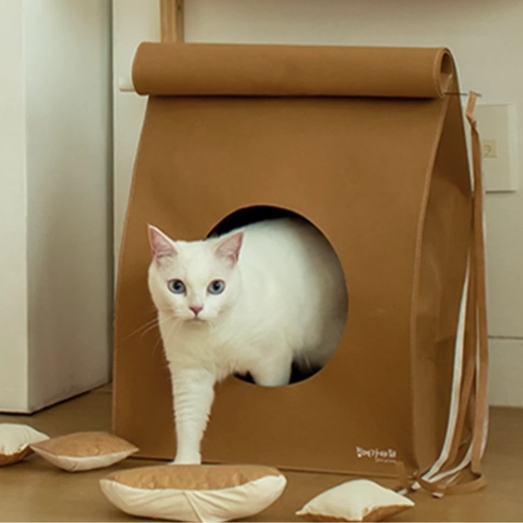 Cat Bed One-piece Felt Three-purpose Cat Bed Portable Multifunctional Pet Bed