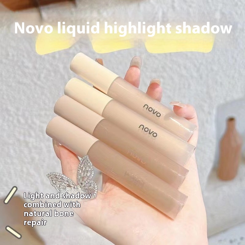 Makeup NOVOMatte Highlighter Repair Stick Low Saturation Natural Three-dimensional Nose Shadow Liquid Novice Beginner