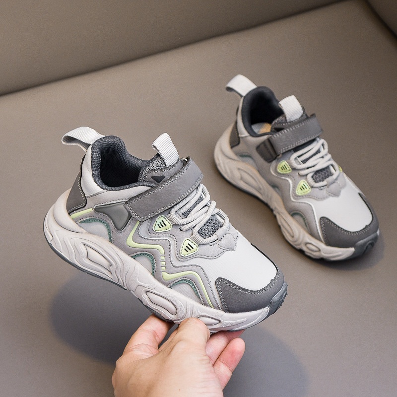 Children's Sports Shoes Spring And Autumn Boys'Casual Dad Shoes Breathable Korean Version Of Middle And Large Children's Boys Running Shoes