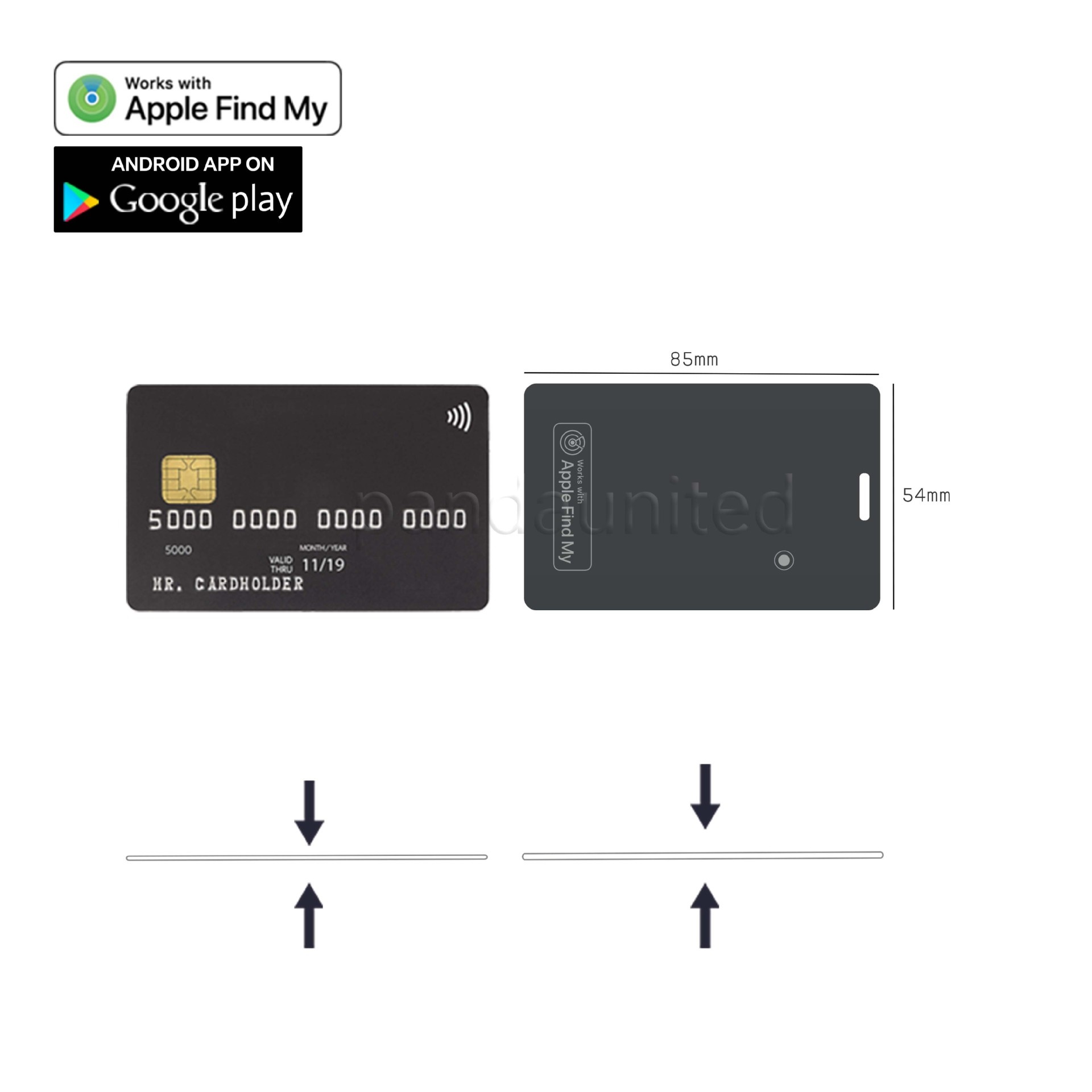 Airtag Anti-lost Device Plastic Card Smart Anti-lost Finder Find My Locator