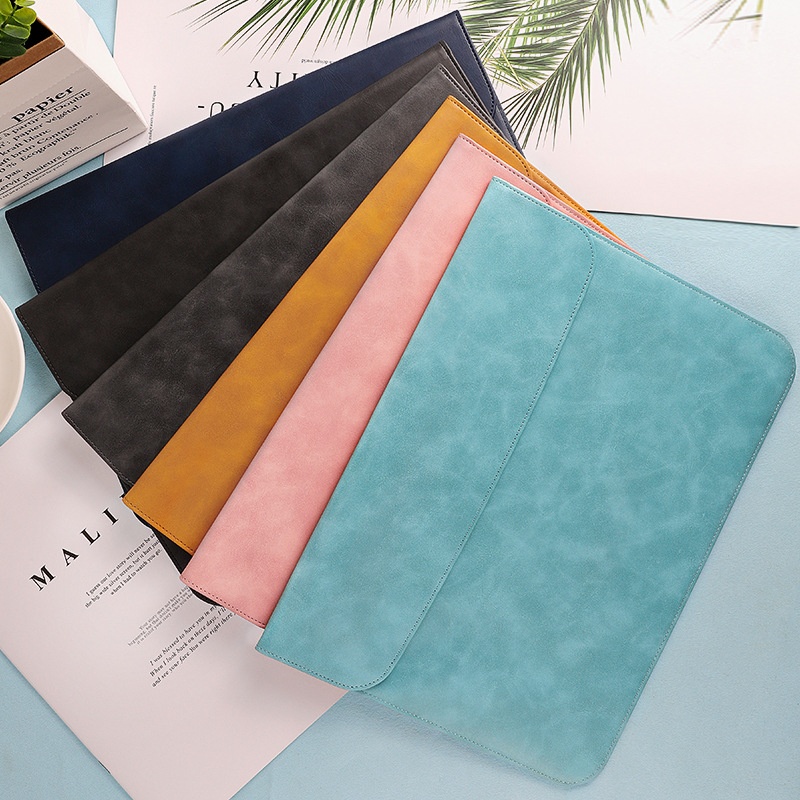 Suitable For Apple Mac Book Liner Bag16 Inch Horizontal Briefcase PULeather Laptop Bag Air13.6