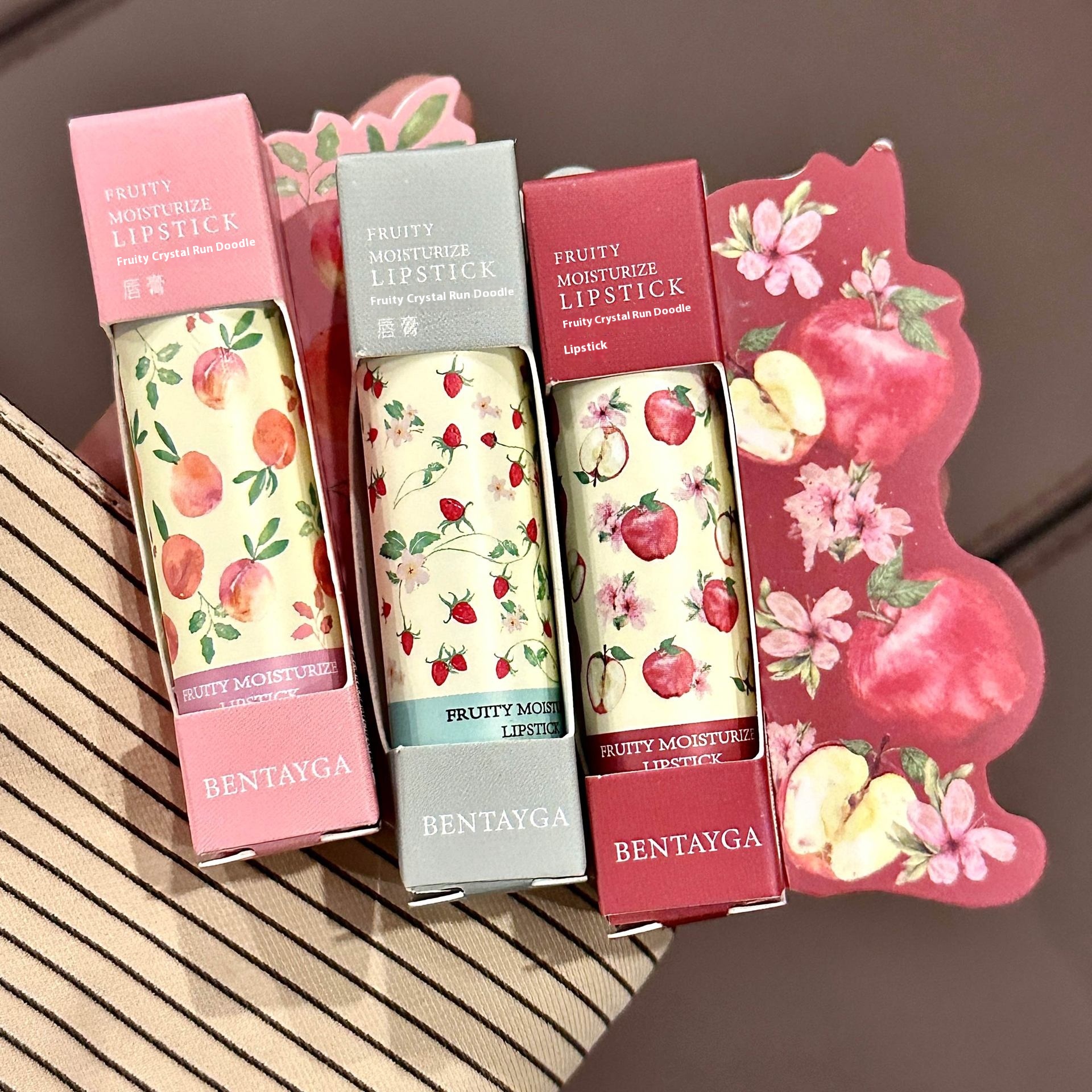 Makeup Fruity Crystal Run Lip Balm Tinted Moisturizing Lip Balm Lipstick Moisturizing Lighten Lip Lines And Prevent Chapped