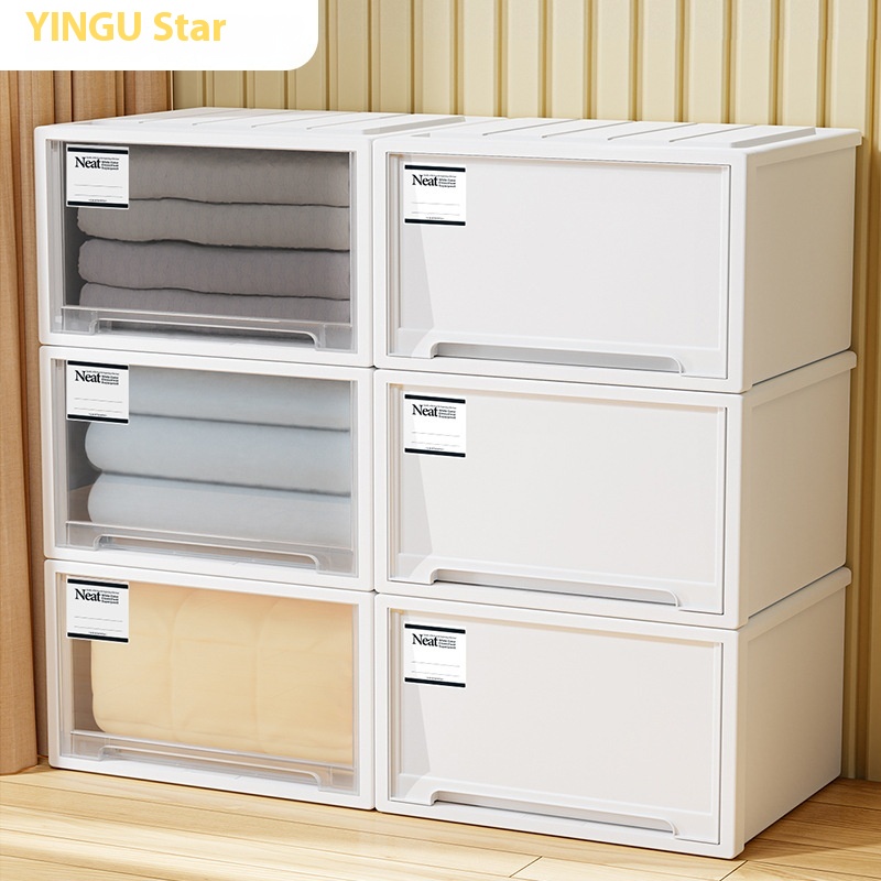 Xingyou Storage Box Drawer Storage Cabinet Plastic Transparent Wardrobe Clothes Underwear Storage Box Home Storage Box