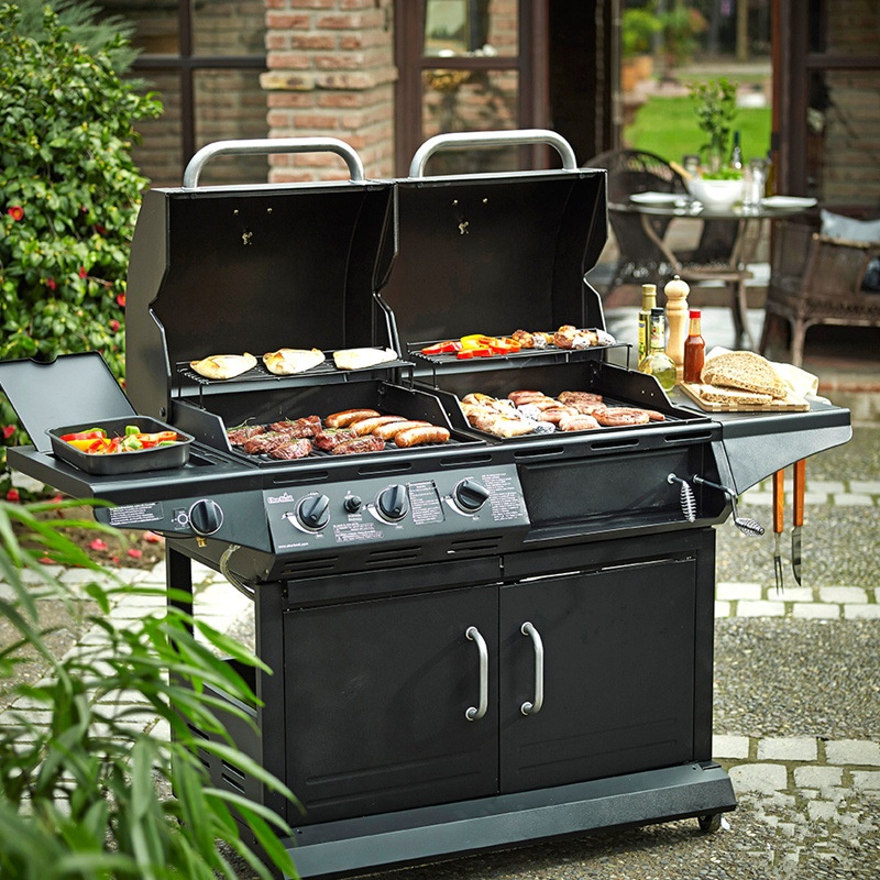 Garden Barbecue Grill Gas Charcoal Barbecue American Barbecue Grill Home Hotel Villa Large Commercial Barbecue Grill