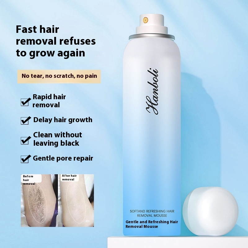 Hanboli Gentle And Refreshing Hair Removal Mousse Clean Hair Removal All Over The Body Can Be Used By Men And Women