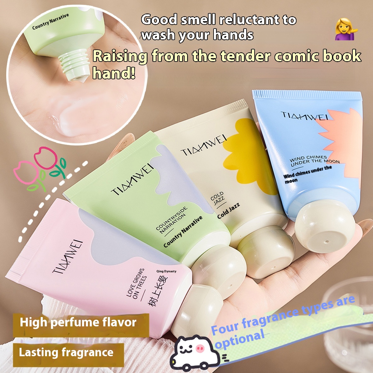 Xiaopangdun Hand Cream Vaseline Hand Cream Small Bottle Moisturizing And Anti-drying Gift Set