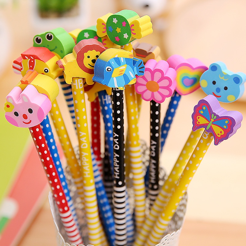 QB016 Prize Learning Supplies Primary School Student Award HBPencil With Eraser Children's Pencil T