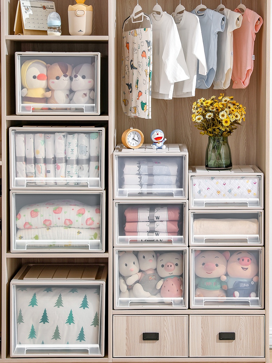 Xingyou Storage Box Drawer-style Clothes Closet Plastic Household Underwear Clothing Cabinet Storage Box Wardrobe Storage Box
