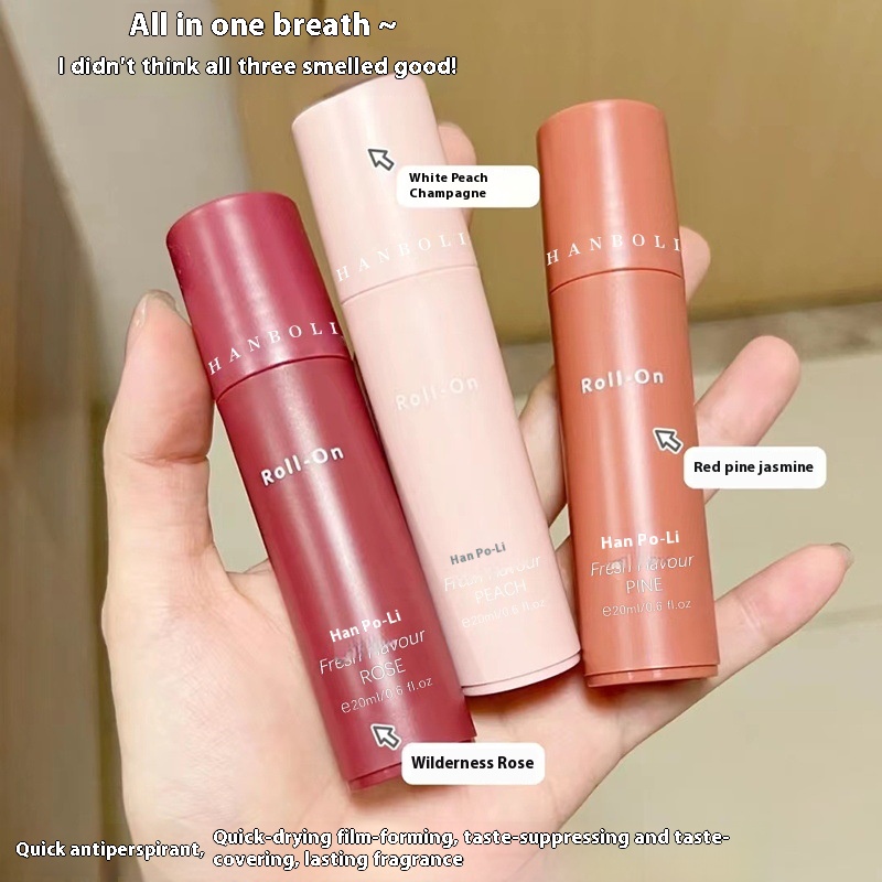 Hanboli Antiperspirant Roll-on Underarm Fragrance Refreshing Odor Control Fresh Portable Light Sweat Control Antiperspirant Deodorant
