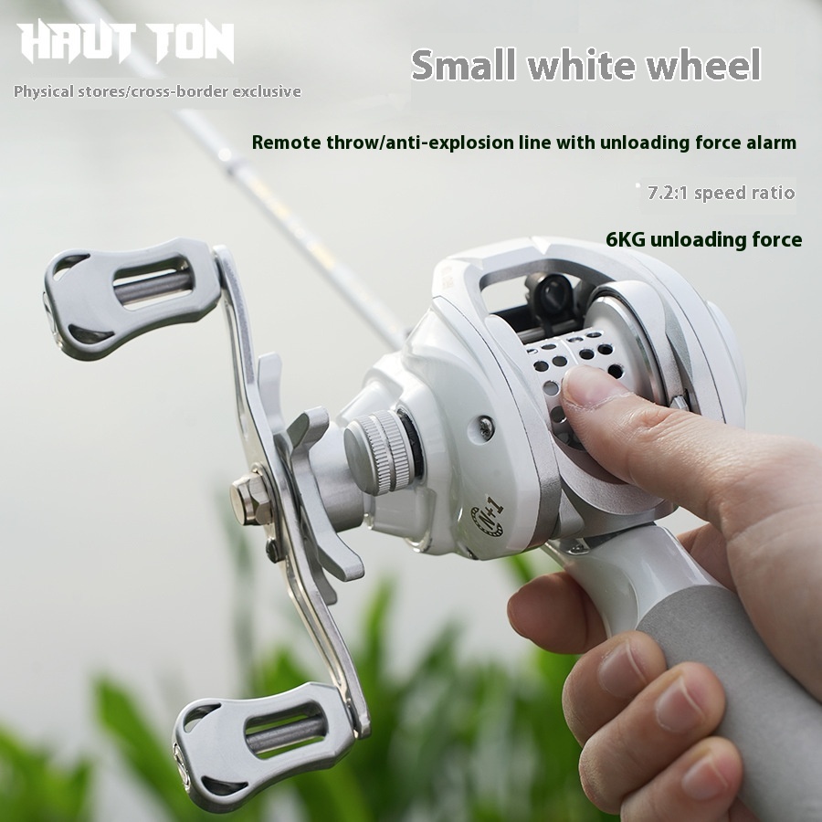 Small White Wheel Micro-lure Wheel Water Drop Wheel7.2:1 Speed Ratio Fishing Wheel Hot-selling Fish Wheel ET