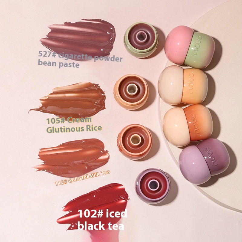 NOVOBeauty Makeup Hazelnut Crystal Lip Jelly Moisturizing Hydrating Lip Lines Student Affordable Lip Glaze