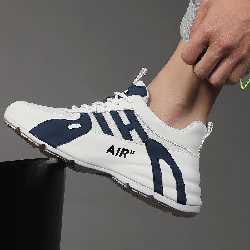 Summer Mesh Thick Sole Heightening Leather Bottom Men's Shoes Men's Breathable Casual Shoesy Wenzhou Men's Shoes