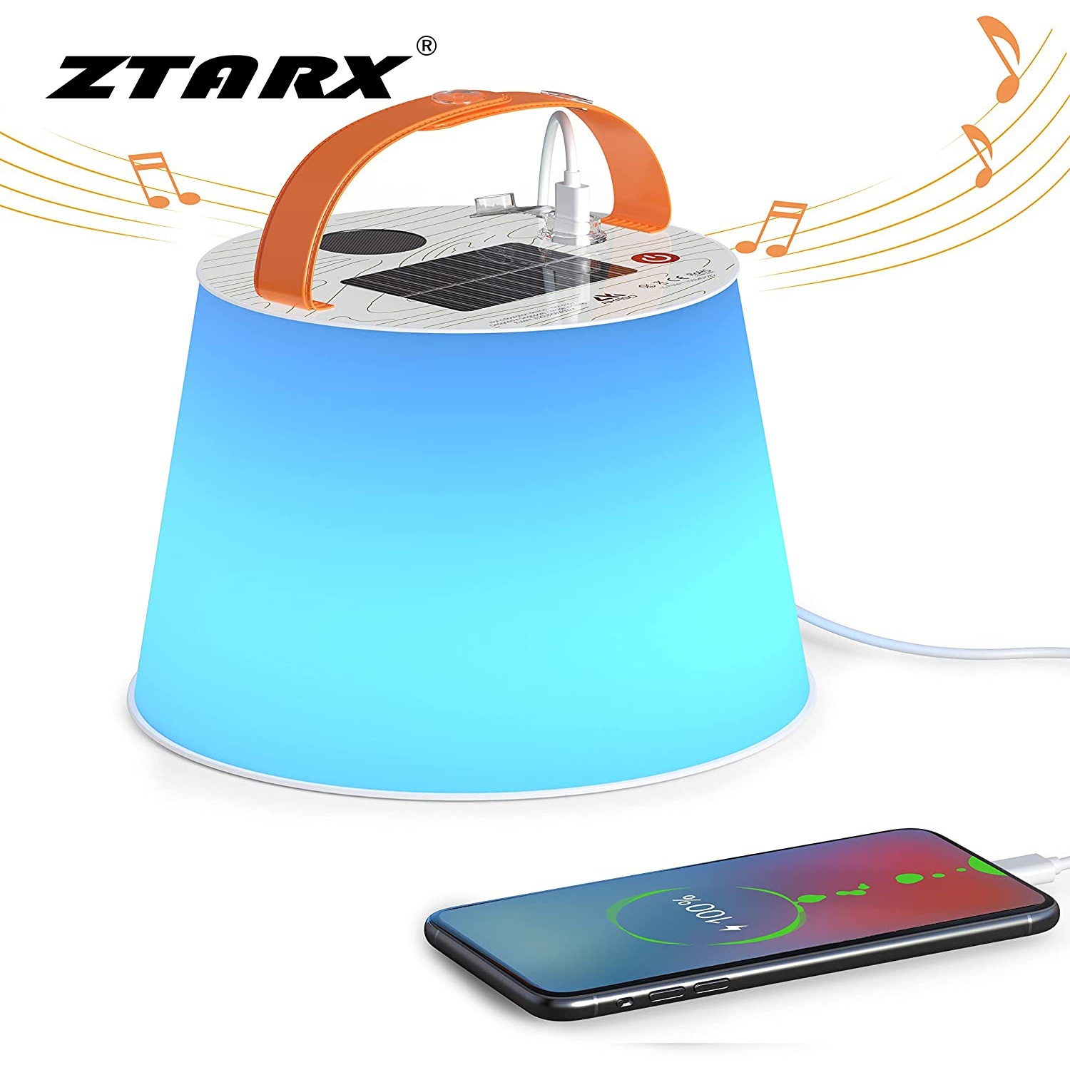 ZTARXOutdoor Camping Light Waterproof Folding Solar Inflatable Light Magnetic Camping Tent Light