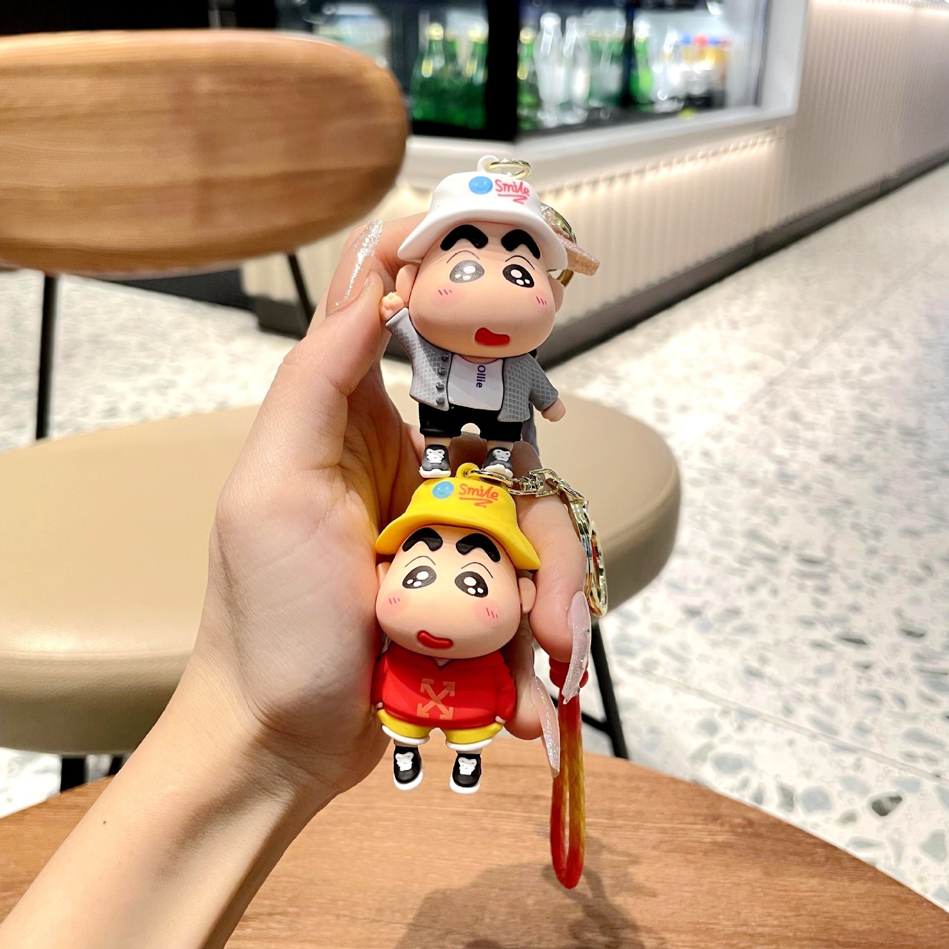 Crayon Shin-chan Keychain Pendant Gift Gift Personality Cartoon Exquisite Female Couple Net Red Creative Bag Pendant