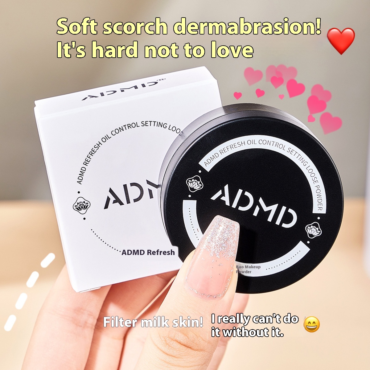 Internet Celebrity Loose Powder Makeup Refreshing Makeup Long-lasting Oil Control Student Affordable Makeup Powder Powder Cake Long-lasting Makeup Night Powder