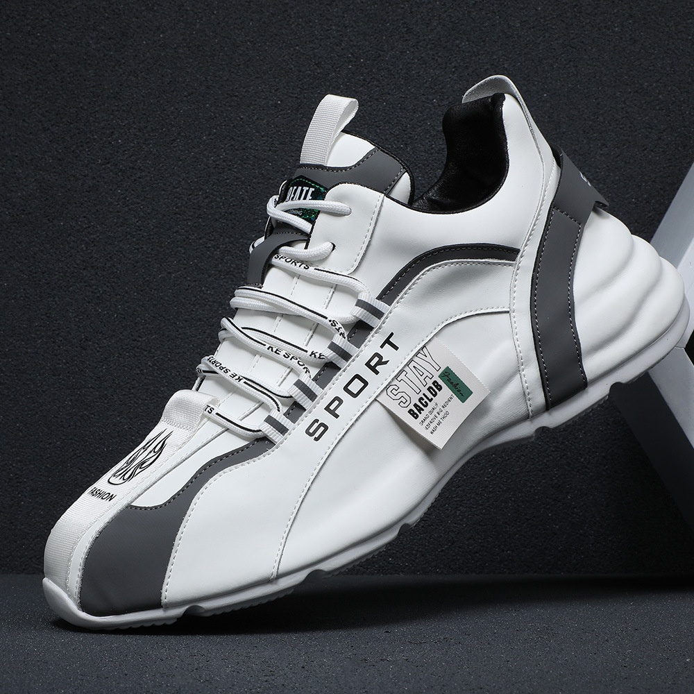 Men's Shoes Autumn Sports Shoes Casual Shoes Douyin Leather Bottom Men's Shoes Dad Shoes White Shoes