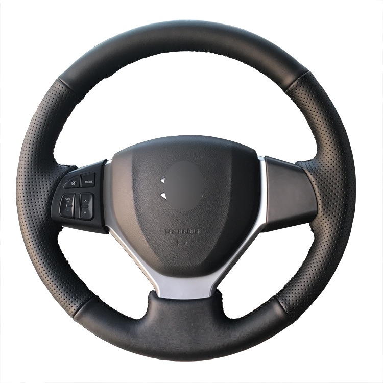 锋驭真皮手缝方向盘套适用铃木启悦维特拉steering Wheel Covers