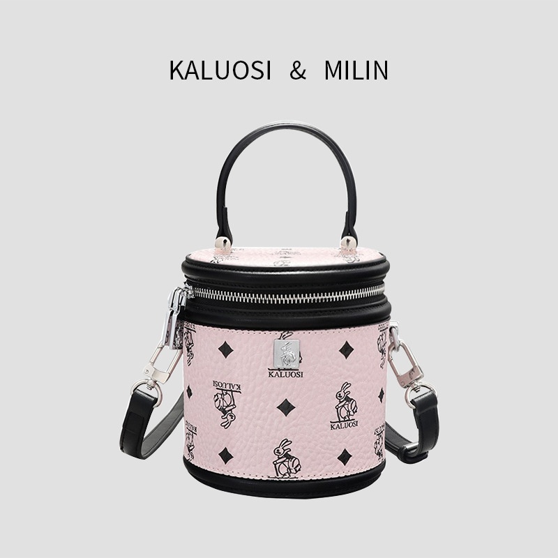 Simple And Atmospheric Round Bucket Bag For Women,Spring And Summer Niche High-end Fashion Handbag,Versatile Shoulder Bag