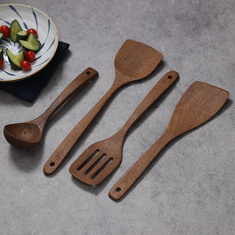 Non-Stick Cookware Set–Frying Pan,Chicken Wing Wooden Spatula,Kitchen Utensils,Spatula,And Spoon