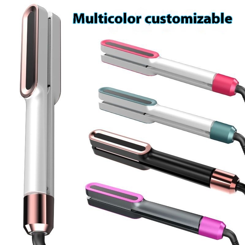 E-commerce3 DFloating Panel Electric Plywood Style Temperature-adjustable Curling And Straightening Dual-purpose Hair Straightener Is In Europe