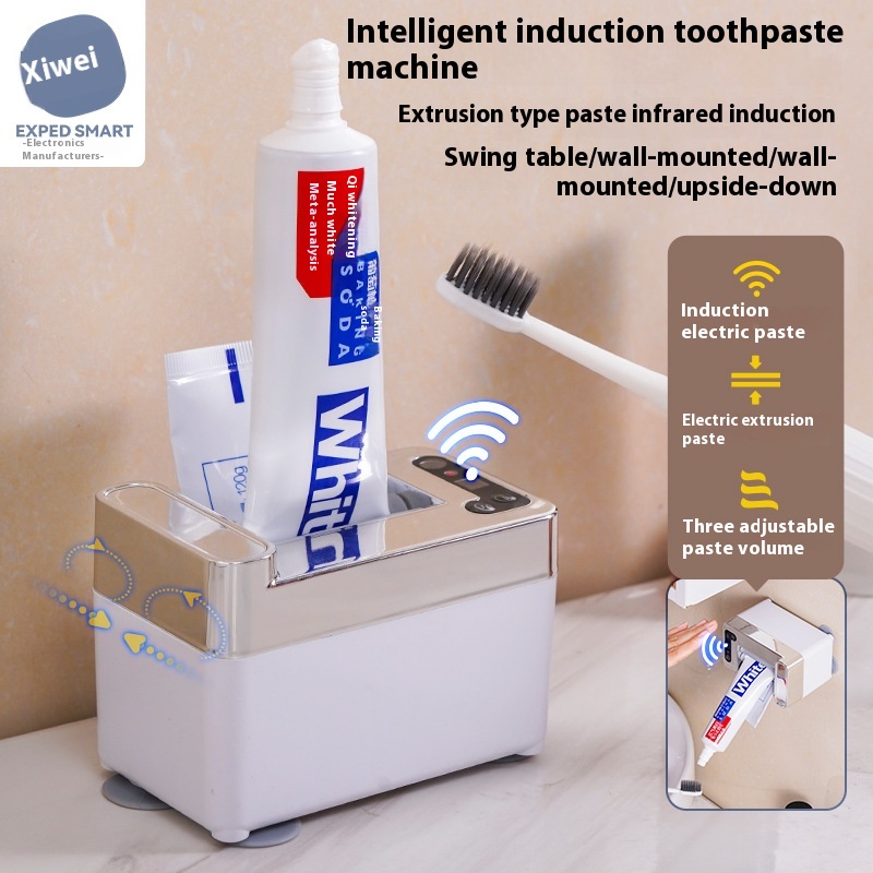 Smart Sensor Toothpaste Squeezer Electric Toothpaste Machine Household Fully Automatic Wall-mounted Lazy Automatic Toothpaste Squeezer Sensor