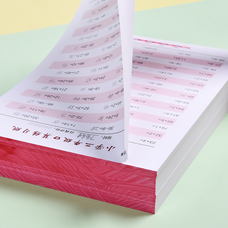 Mental Arithmetic Practice Paper For Children,Preschool Students,Mathematics Training Within100,Addition And Subtraction,Children's Thinking Arithmetic Book