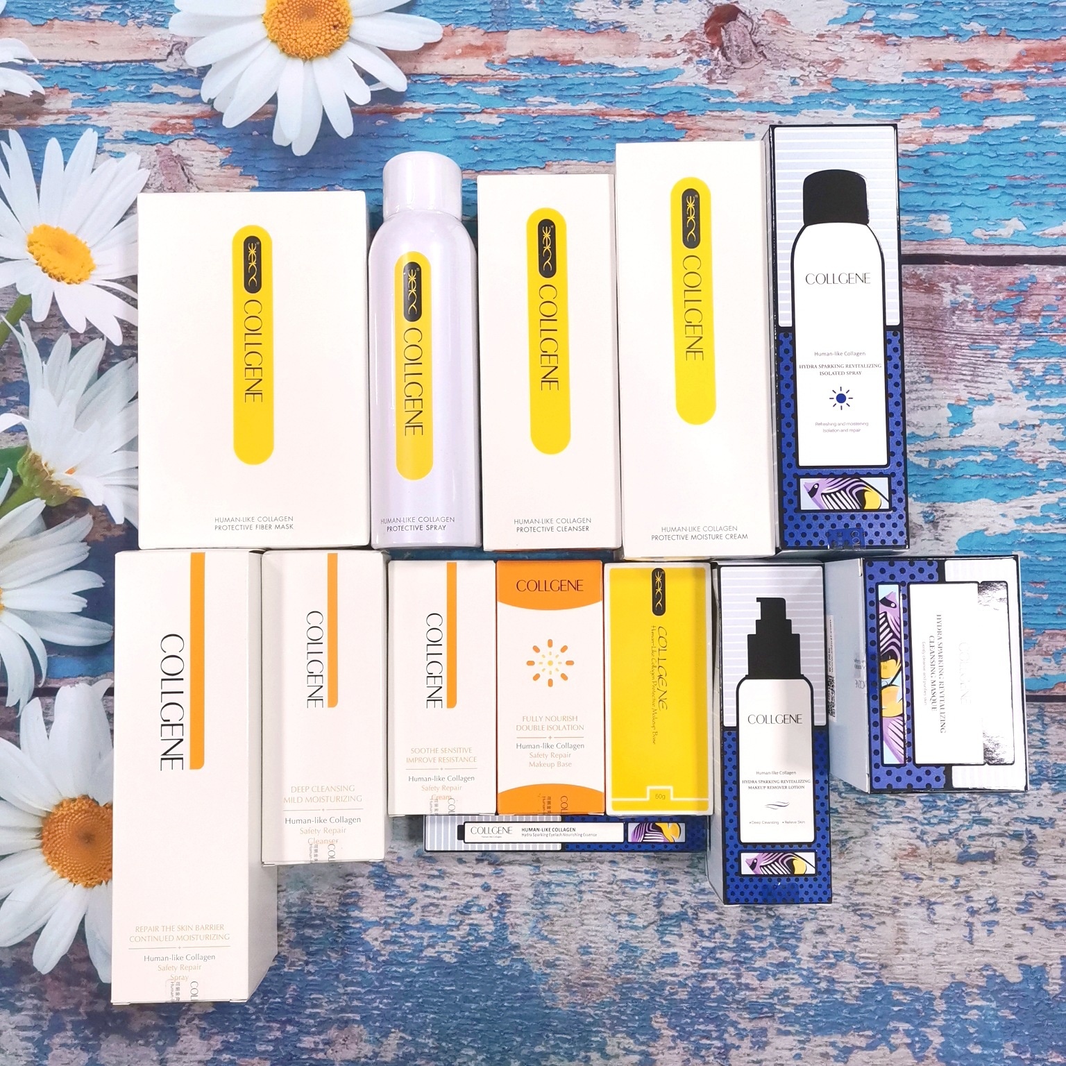 Kelijin Human Collagen Protection Fruit Fiber Skin Care Mask Spray Cleansing Mask Cleansing Lotion Morning And Night Cream