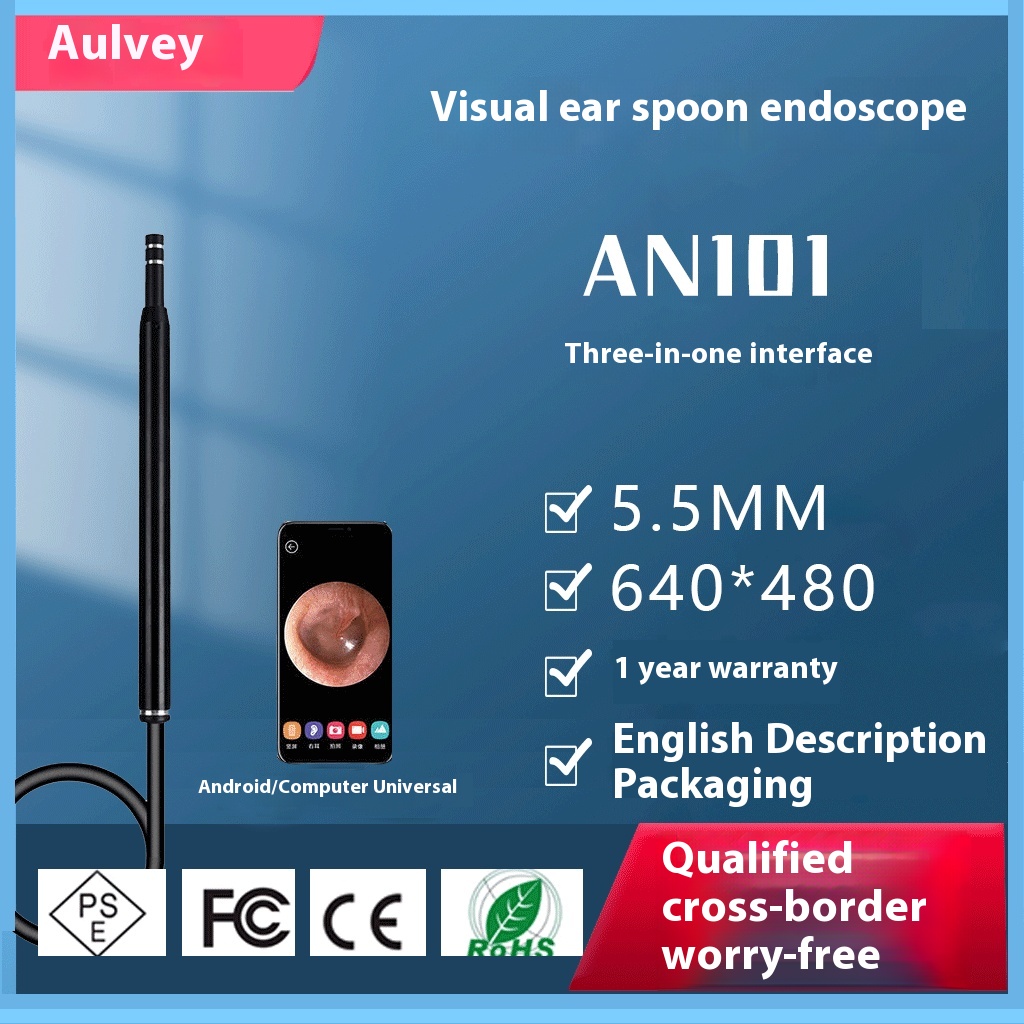 Ear Cleaning Artifact Luminous Visual Ear Spoon Earwax Cleaner Electronic Ear Spoon Ear Cleaning Stick Ear Endoscope