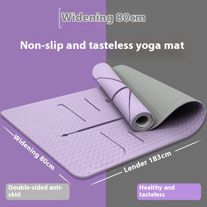 TPEYoga Special Mat Shock Absorption Soundulation Shockproof Anti-slip Fitness Home Thickened Sports Yoga Mat