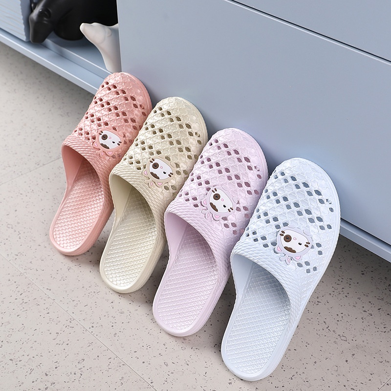 Women's Slippers Summer Cat Home Bathroom Bath Soft Bottom Closed Toe Slippers