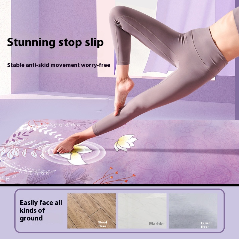 Nagudi Silent Rubber Non-slip Shock Absorption Children's Dance Rope Skipping Fitness Folding Professional Yoga Mat