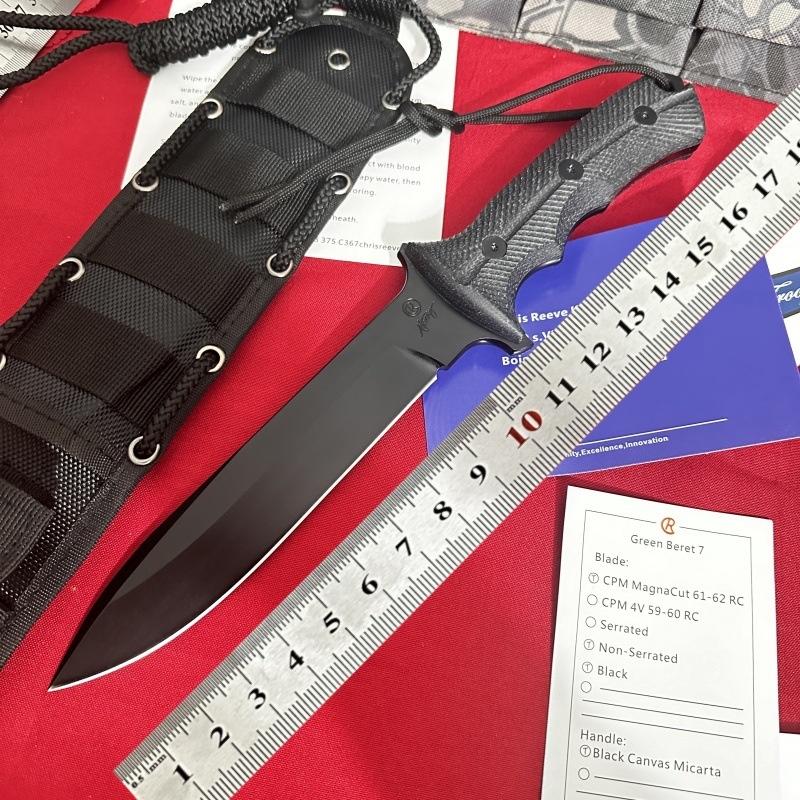Chris Reeve Green Beret High Hardness Outdoor Straight Knife Survival Knife Survival Knife Powder Steel Handmade Knife