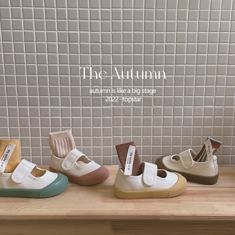 TSChildren's Shoes Spring And Autumn Children's Shallow Mouth Canvas Shoes Boys'Sneakers Girls'Cloth Shoes Soft Sole Baby Kindergarten Indoor Shoes