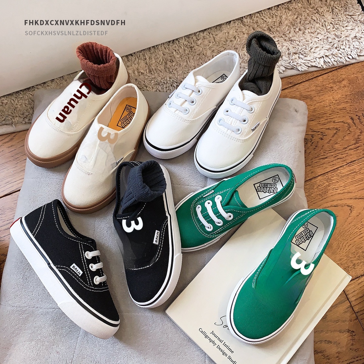 One-step Children's Shoes,Low-top Children's Canvas Shoes,Spring And Autumn Styles,Boys'Cloth Shoes,Girls'Skateboard Shoes,Baby Shoes