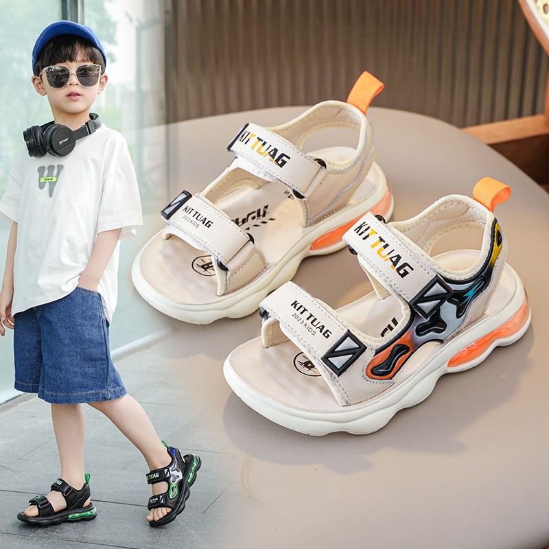 Boys Sandals For Middle And Large Children Summer Non-slip Soft Bottom Little Boy Beach Shoes Baby Children Shoes