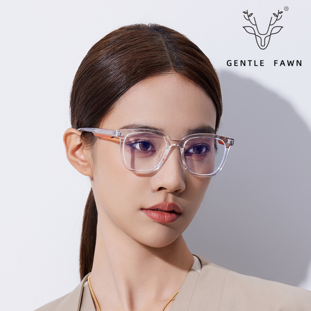 TR90 Glasses Frame K9117 Plate Square Frame Plain Women's Anti-blue Light Radiation Men's Myopia Glasses Frame