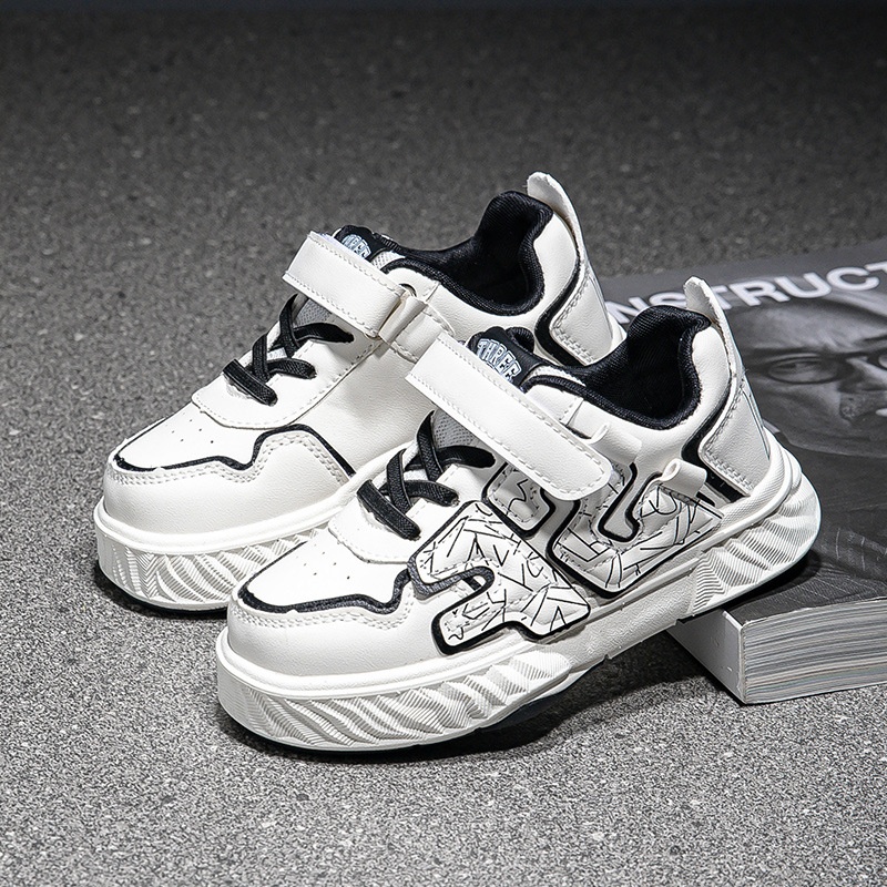 Girls Dissolving Shoes Spring And Autumn Boys Casual Shoes Breathable Velcro Korean Version Of Children's Sneakers For Middle And Large Children