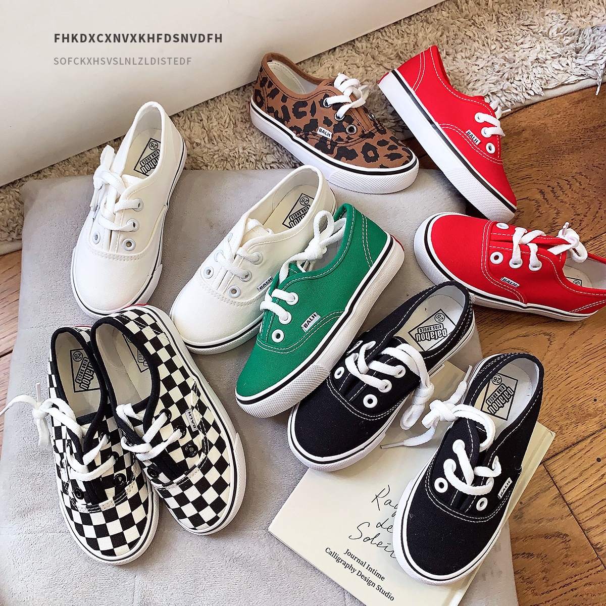 Korean Children's Shoes Children's1-3-6 Years Old Children's Canvas Shoes Low-top Boys'Cloth Shoes Girls'Sneakers Baby Shoes Spring